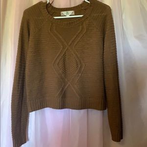 Brown cropped sweeter